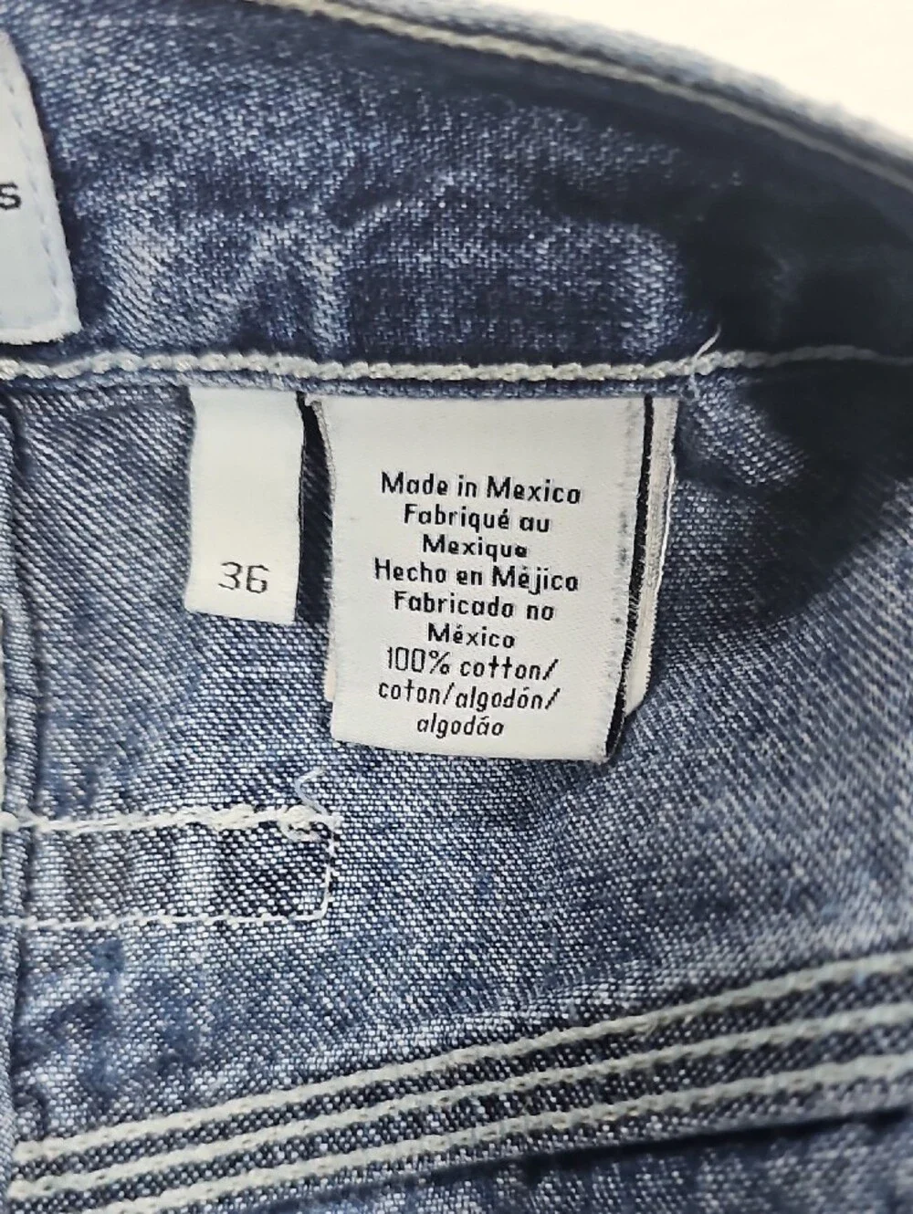 Calvin Klein Navy Blue Carpenter Denim Shorts